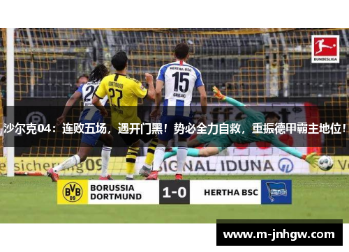 沙尔克04:连败五场,遇开门黑!势必全力自救,重振德甲霸主地位!